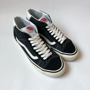 Vans Mid Skool Black Suede & Canvas